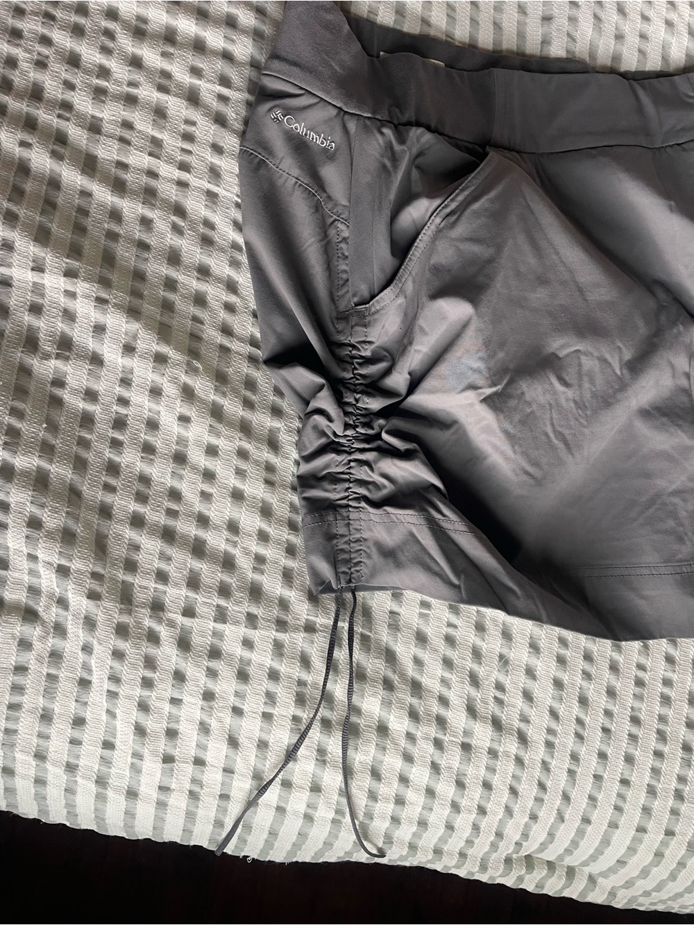 Columbia Gray Drawstring Ruched Mini Skirt - Picture 4 of 4